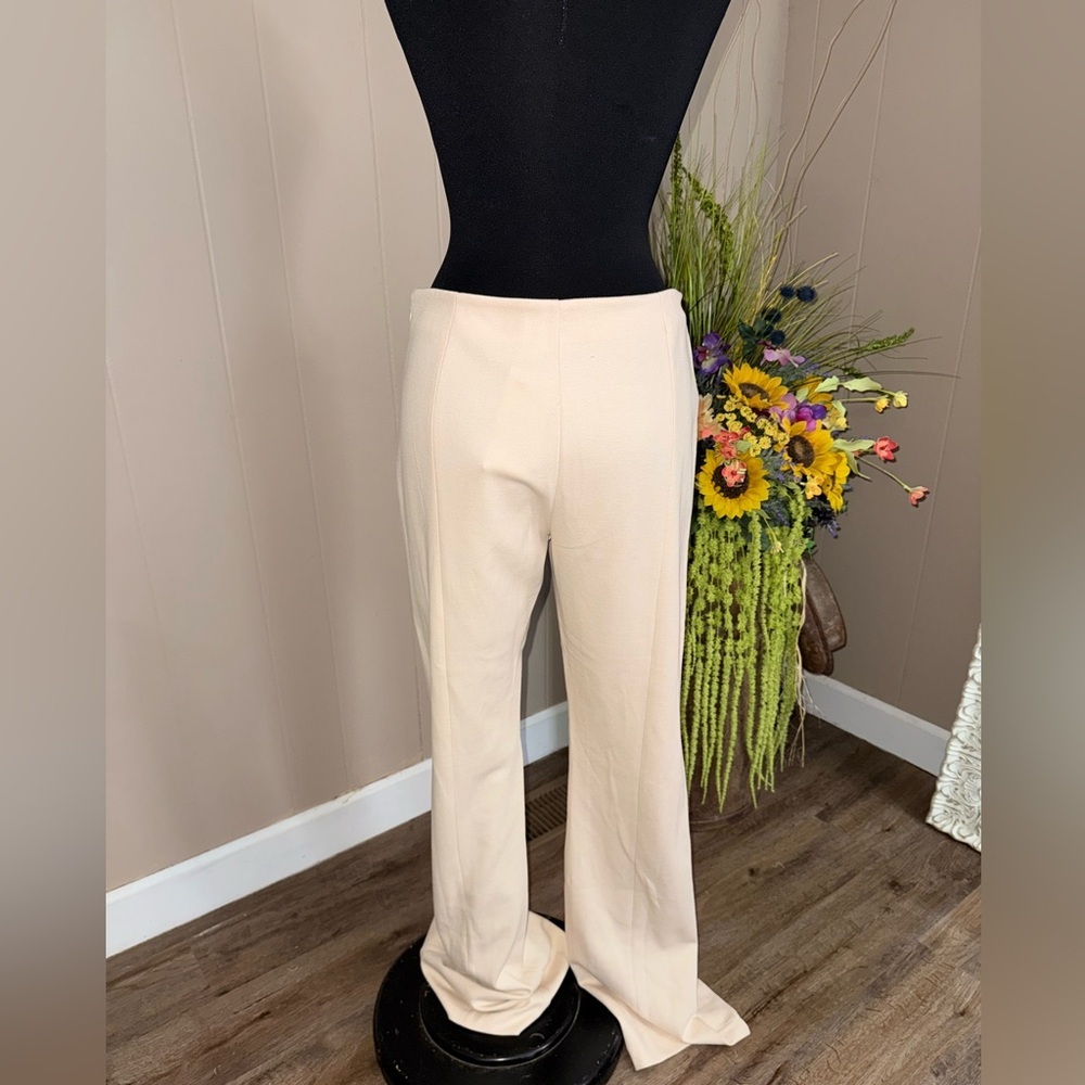 Mango • Slit Hem Ecru Trousers - Picture 10 of 10